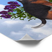 Puppy Butterfells Kinderzimmer Personalisiertes Po Poster (Ecke)