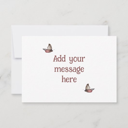Puppy Butterfets Personalisiert Danke Karte (Rückseite)