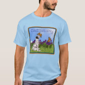 Puppy Butterfly Buddha Inspiration Zitat T-Shirt (Vorderseite)