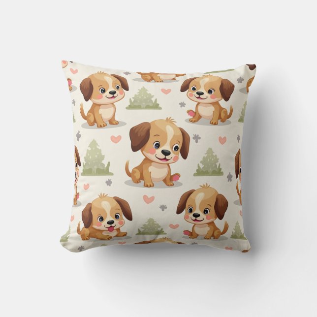 Puppy Cushion Pillow Kissen (Vorderseite)