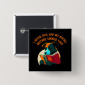 Puppy Doar Ear Spaß buchen Button (Vorne & Hinten)