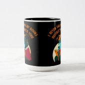 Puppy Doar Ear Spaß buchen Zweifarbige Tasse (Mittel)