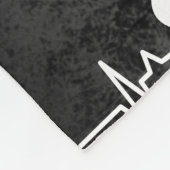 Puppy Dobbie Hund Herz-Beat-Muster Fleecedecke (Ecke)