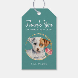 Puppy Dog Babydusche Danke, dass Sie die Tags bevo Geschenkanhänger
