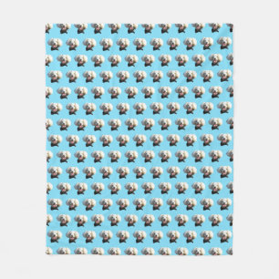 Puppy Dog Benutzerdefiniertes Foto Muster Fleecedecke