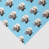 Puppy Dog Benutzerdefiniertes Foto Muster Seidenpapier (Detail)