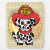 Puppy Dog Firefighter Mousepad (Vorne)