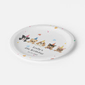 Puppy Dog Kindergeburtstag Party Pappteller (Schrägansicht)