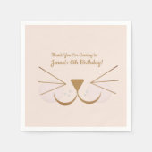 Puppy Dog Kitten Face Party Serviette (Vorderseite)