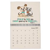 Puppy Dog Kitty Cat Pet Animal Welfare Rights Kalender (Jan 2027)
