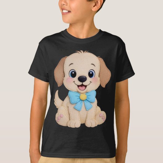 Puppy Dog Patchwork T-Shirt (Vorderseite)
