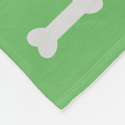 Puppy Dog Paw Print Blanket personalisieren mit Na Fleecedecke (Ecke)