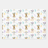 Puppy Dog Pawty Party Thema Geschenkpapier Set (Vorderseite)