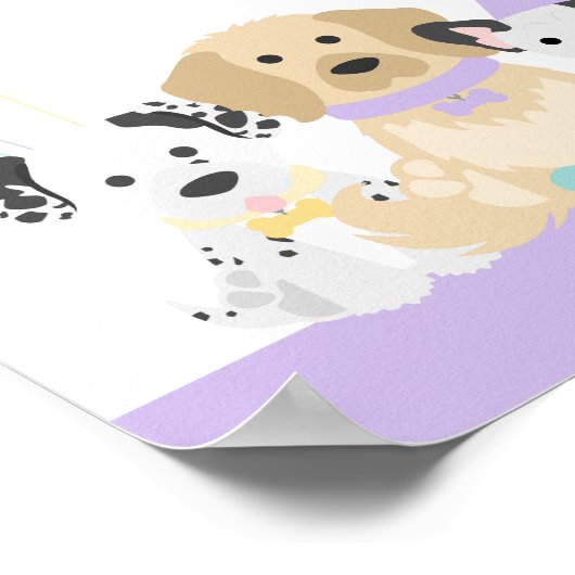 Puppy Dog Pawty Party Thema Poster (Ecke)