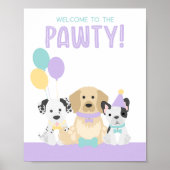 Puppy Dog Pawty Party Thema Poster (Vorne)