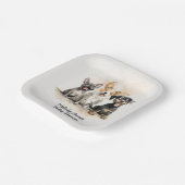 Puppy Dog Schwanzes Baby Boy Baby Shooter Pappteller (Gewinkelt)