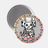 Puppy Dog Sheriff Magnet (Vorderseite/Rückseite)