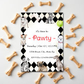 Puppy Dog Themed Party Einladung