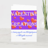 PUPPY DOG VALENTINES - VALENTINSTAG - VALENTINE FEIERTAGSKARTE (Rückseite)