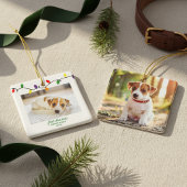 Puppy Dog's erstes Foto für die Weihnachtsbäume Keramikornament