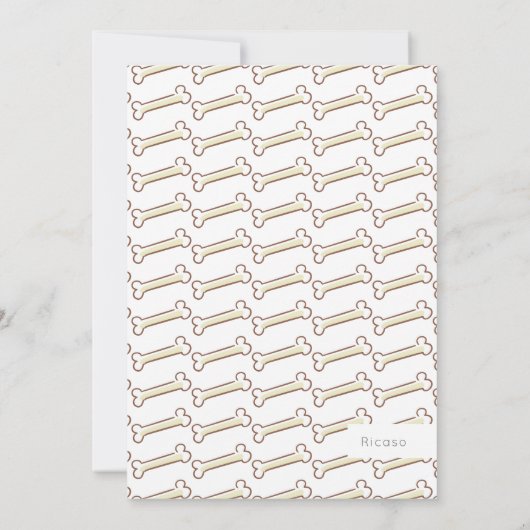 Puppy-Dusche Einladung (Rückseite)