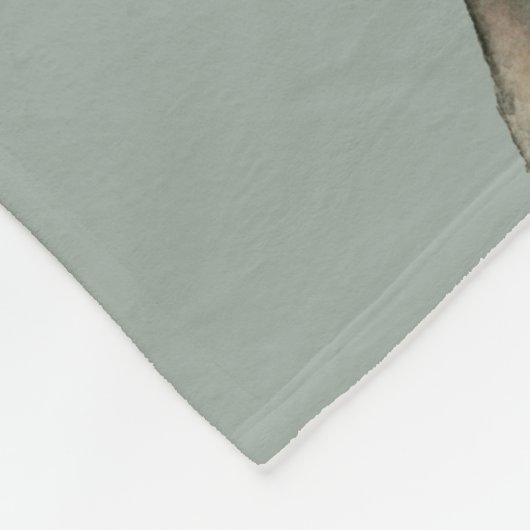 "Puppy Eyes" Pit Bull Dog Aquarellmalerei Fleecedecke (Ecke)