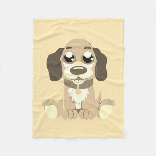 Puppy Fleece Baby Blanket (Vorderseite)