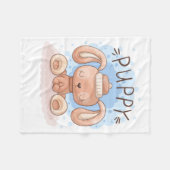 Puppy Fleece Blanket (Vorderseite (Horizontal))