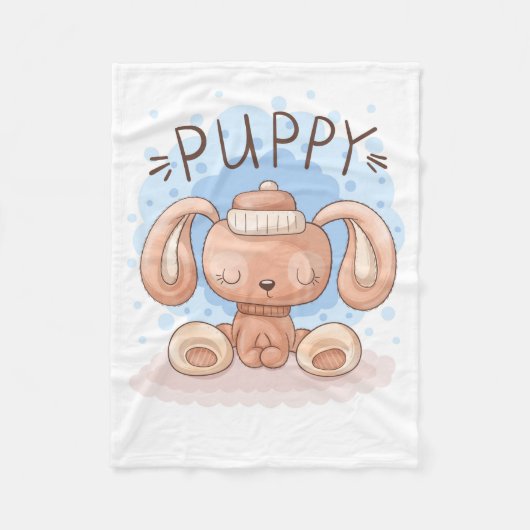 Puppy Fleece Blanket (Vorderseite)