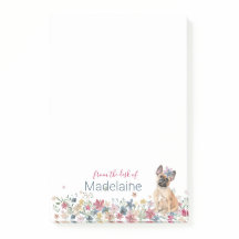 Puppy French Bull Dog Floral Personal