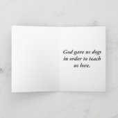 Puppy greeting card karte (Innenseite)