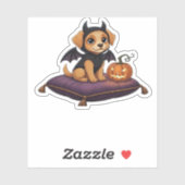 Puppy Halloween Classic T-Shirt Aufkleber (Blatt)