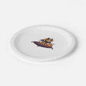 Puppy Halloween Classic T-Shirt Pappteller (Schrägansicht)