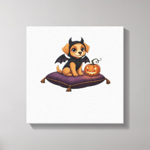 Puppy Halloween Klassik T-Shirt Leinwanddruck