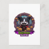 Puppy Halloween-Kostüm Postkarte (Vorderseite)