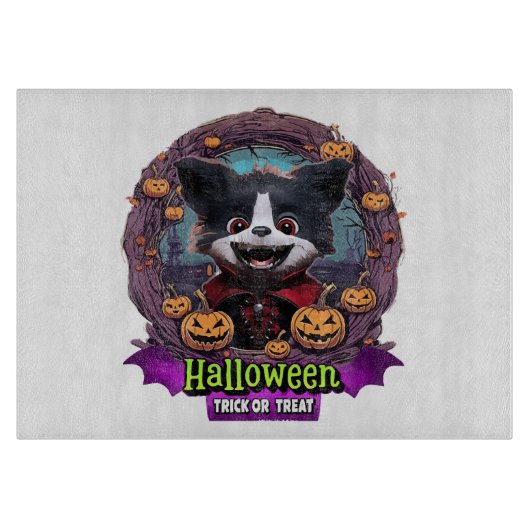 Puppy Halloween-Kostüm Schneidebrett (Vorderseite)