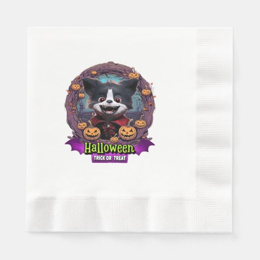 Puppy Halloween-Kostüm Serviette (Vorderseite)