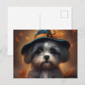 Puppy-Halloween-Postkarten Postkarte (Vorne/Hinten)