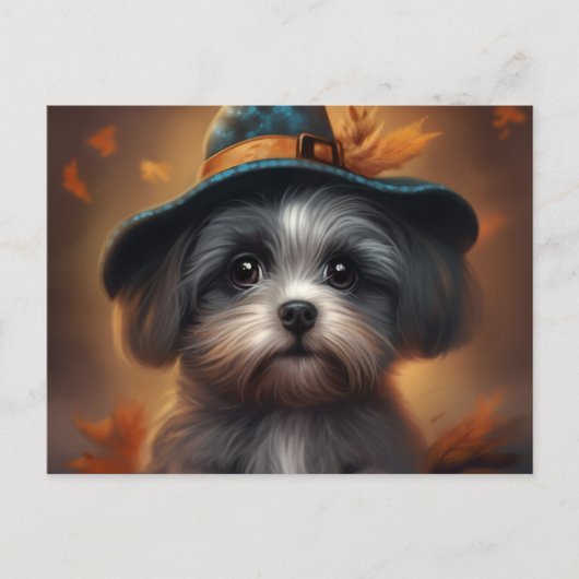 Puppy-Halloween-Postkarten Postkarte (Vorderseite)