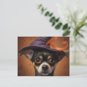 Puppy-Halloween-Postkarten Postkarte (Stehend Vorderseite)