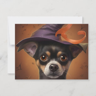 Puppy-Halloween-Postkarten Postkarte