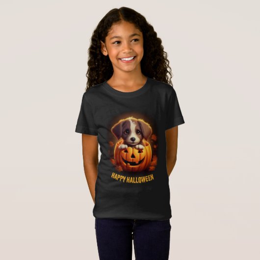 Puppy Halloween T-Shirt (Vorne ganz)