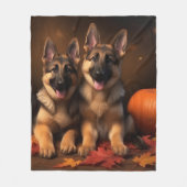 Puppy Herbst Delight Pumpkin Fleecedecke (Vorderseite)