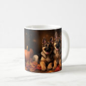 Puppy Herbst Delight Pumpkin Kaffeetasse (VorderseiteRechts)