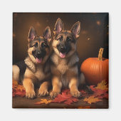 Puppy Herbst Delight Pumpkin Magnet (Vorne)