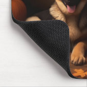 Puppy Herbst Delight Pumpkin Mousepad (Ecke)