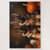 Puppy Herbst Delight Pumpkin Puzzle (Vertikal)