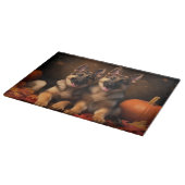 Puppy Herbst Delight Pumpkin Schneidebrett (Ecke)