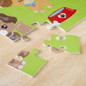 Puppy Hogs Castle Blue and Red Jigsaw Puzzle (Seite)