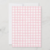 Puppy husky preppy plaid birthday invitation einladung (Rückseite)